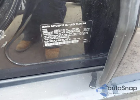 2017 BMW X5 Sdrive35I из США, поврежденный, VIN 5UXKR2C59H0U20352